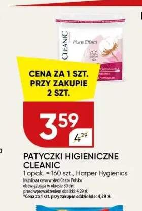 Patyczki higieniczne Cleanic Pure Effect