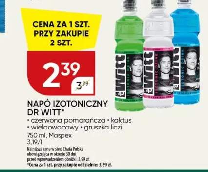 Napój izotoniczny Dr Witt czerwona pomarańcza +3 warianty