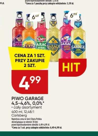 Piwo Garage Hard Lemon +2 warianty