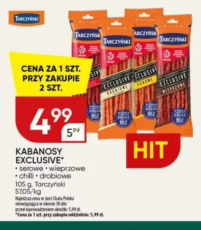 Kabanosy Tarczyński Exclusive serowe +3 warianty