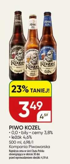 Piwo bezalkoholowe Kozel +3 warianty