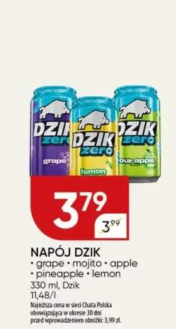 Napój energetyzujący Dzik mojito +4 warianty