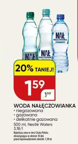 Woda mineralna niegazowana Nałęczowianka +2 warianty