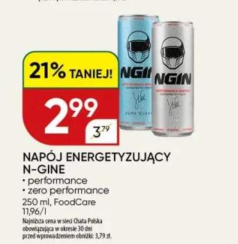 Napój energetyzujący N-Gine zero performance +1 wariant