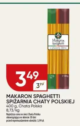 Makaron spaghetti Spiżarnia Chaty Polskiej