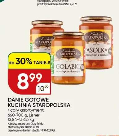Danie gotowe Kuchnia Staropolska Gołąbki w sosie pomidorowym +1 wariant