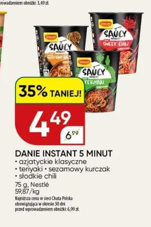 Danie instant 5 minut Winiary Saucy teriyaki +2 warianty