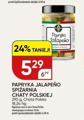 Papryka Jalapeño zielona krojona Spiżarnia Chaty Polskiej