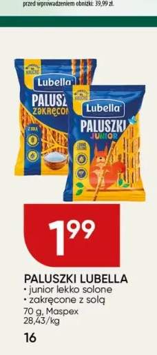 Paluszki Junior lekko solone Lubella +1 wariant