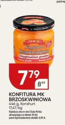 Konfitura MK brzoskwiniowa