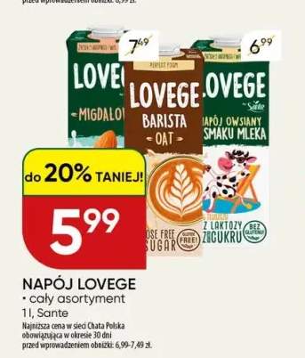 Napój migdałowy Lovege +2 warianty