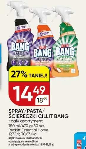 Spray do czyszczenia Cillit Bang +2 warianty