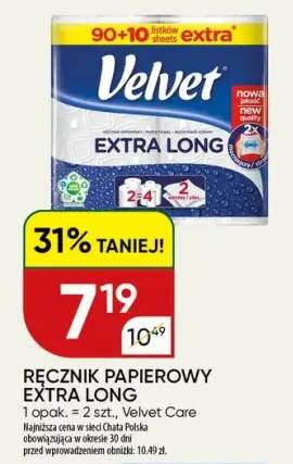 Ręcznik papierowy Velvet Extra Long