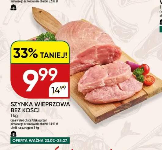 Szynka wieprzowa bez kości