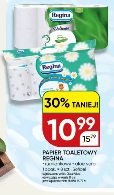 Papier toaletowy Regina aloe vera 8-pak +1 wariant