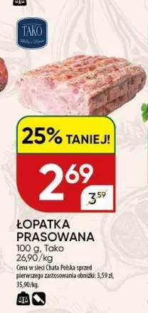 Łopatka prasowana Tako