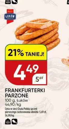 Frankfurterki parzone Łuków