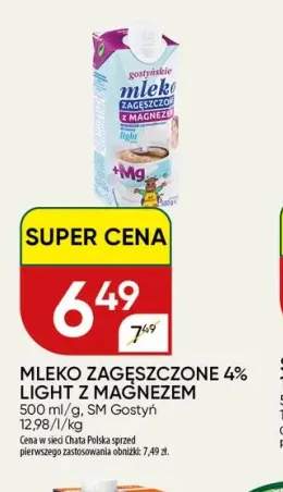 Mleko zagęszczone light z magnezem Gostyń 4%