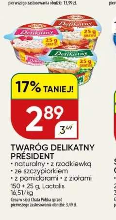 Twaróg Delikatny naturalny Président +4 warianty