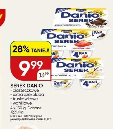 Serek Danio extra czekolada 4-pak +3 warianty
