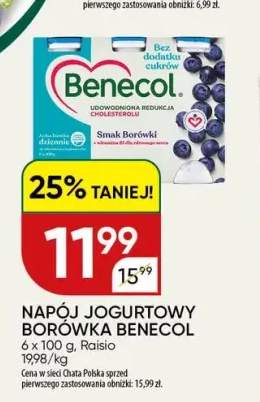 Napój jogurtowy borówka 6-pak Benecol