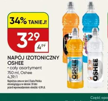 Napój izotoniczny Oshee