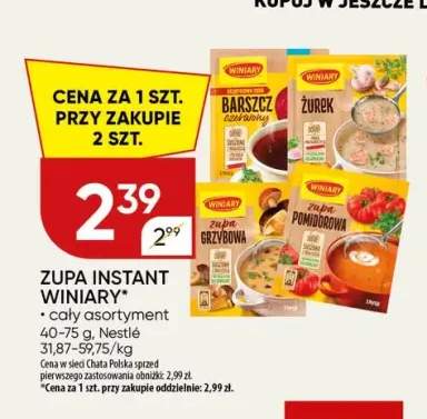 Zupa instant barszcz czerwony Winiary +3 warianty