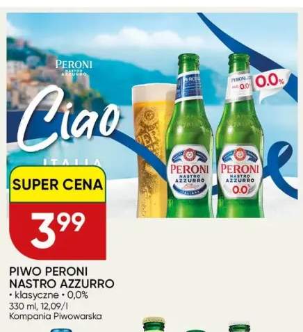 Piwo Peroni Nastro Azzurro klasyczne +1 wariant