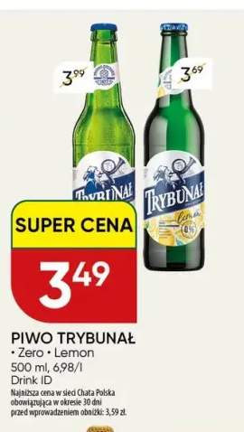Piwo bezalkoholowe Trybunał +1 wariant