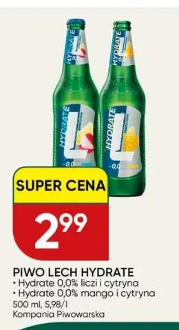 Piwo bezalkoholowe Lech Hydrate liczi i cytryna +1 wariant