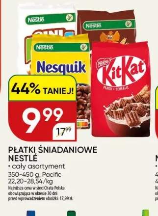 Płatki śniadaniowe Nestlé +3 warianty