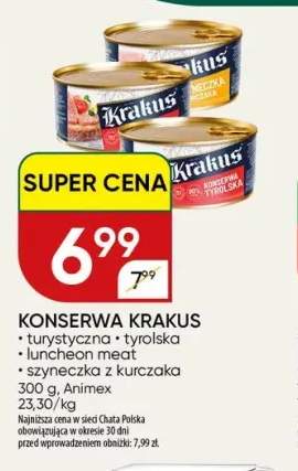 Konserwa Krakus turystyczna +3 warianty