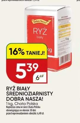 Ryż biały średnioziarnisty Dobra Nasza!