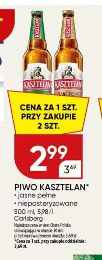 Piwo Kasztelan Niepasteryzowane +1 wariant