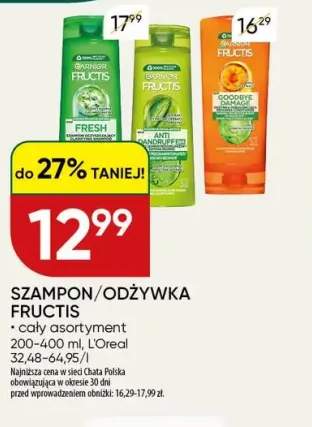 Szampon/odżywka Fructis +3 warianty
