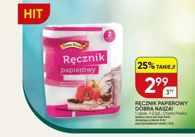 Ręcznik papierowy 2-pak Dobra Nasza!