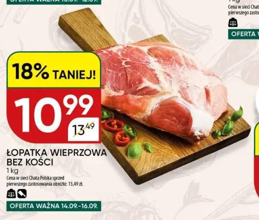 Łopatka wieprzowa bez kości