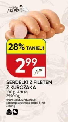 Serdelki z filetem z kurczaka Arturo