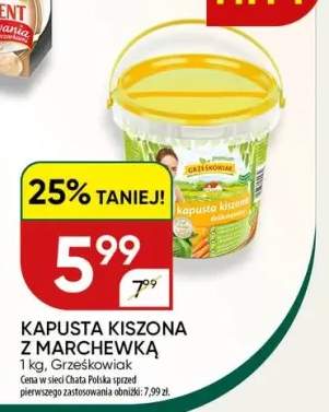 Kapusta kiszona z marchewką Grześkowiak