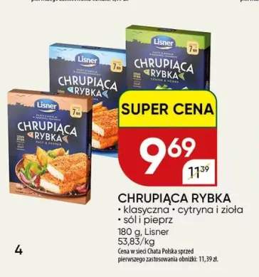 Chrupiąca rybka klasyczna Lisner +2 warianty