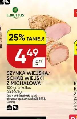 Szynka wiejska z Michałowa Lukullus +1 wariant