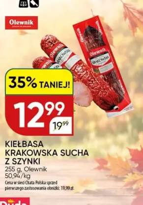 Kiełbasa krakowska sucha z szynki Olewnik