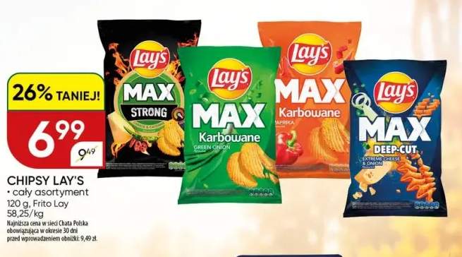 Chipsy Lay's Max Strong Cheese & Cayenne +3 warianty