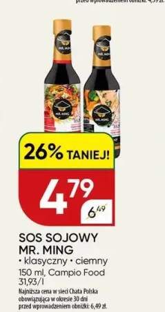 Sos sojowy klasyczny Mr. Ming +1 wariant