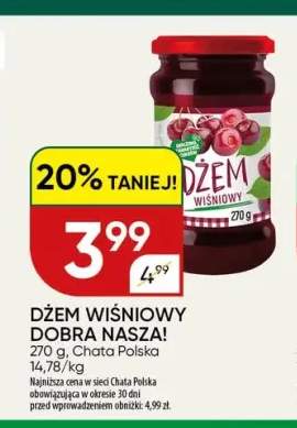 Dżem wiśniowy Dobra Nasza!