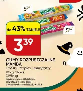 Gumy rozpuszczalne paski Mamba +2 warianty