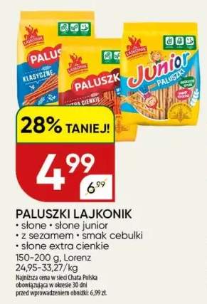 Paluszki słone junior Lajkonik +4 warianty