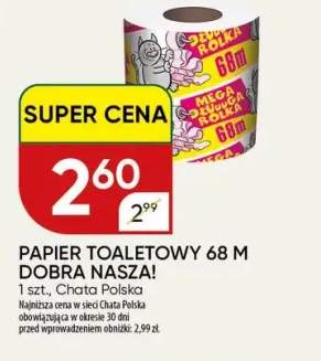 Papier toaletowy 68 m Dobra Nasza!