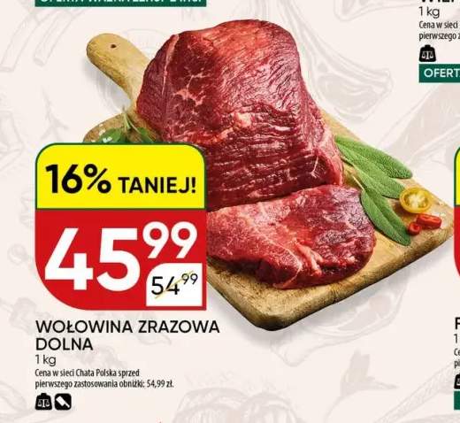 Wołowina zrazowa dolna